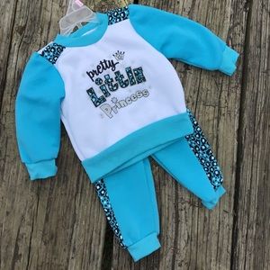 Swiggles Matching Sets - Pretty Little Princess Sweatsuit Swiggles Matching Sets - Pretty Little Princess Sweatsuit